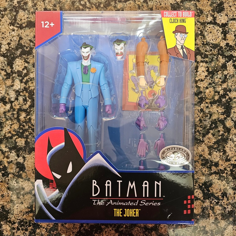 McFarlane Batman The Animated Series Joker BAF Clock King Platinum Build Figure
